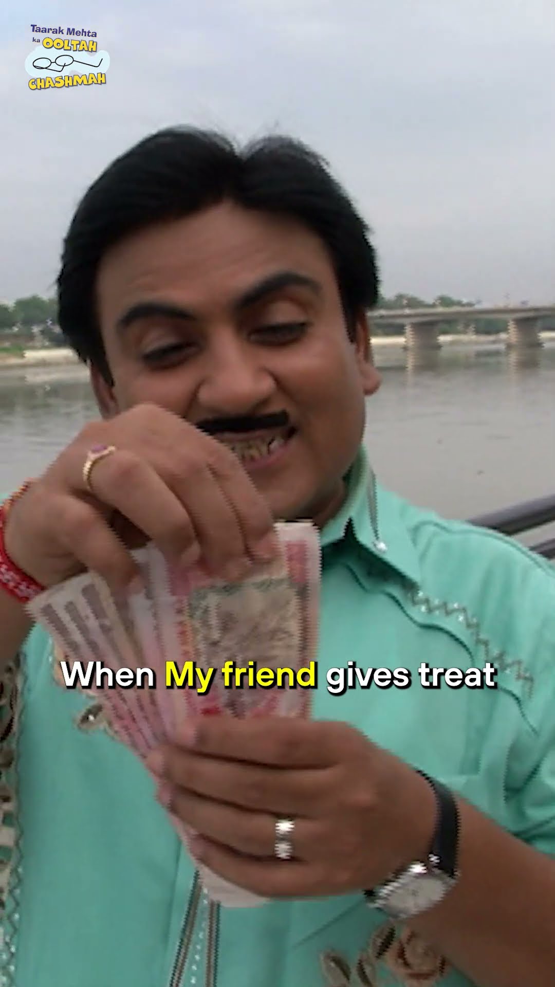 When my friend gives treat!#tmkoc #funny #comedy #relatable #shorts #funnyshorts