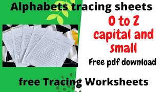 Free AlphabetsTracing Printable for Kids UKG LKG PreSchool Home learning worksheets Alphabet writing
