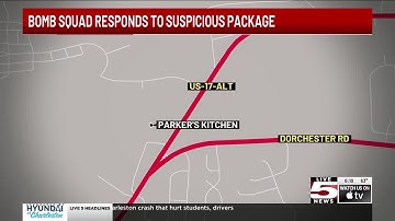 VIDEO: Bomb Squad investigating suspicious package at Dorchester Co. gas station