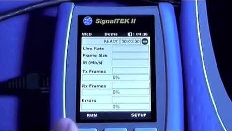 ▶ SignalTEK II Speed Tests Active Networks
