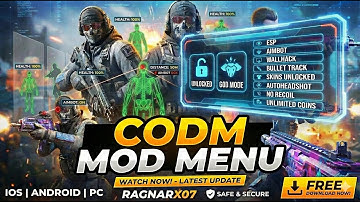 FREE CODM MOD MENU APK COD MOBILE +WALLHACK +AIMBOT + ESP | DOWNLOAD CHEATS NO RECOIL CODM APP