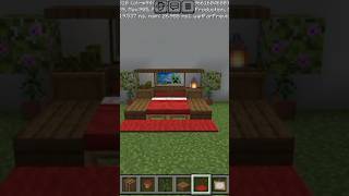 simple bed setup in Minecraft #minecraft #shortsfeed #shortvideo
