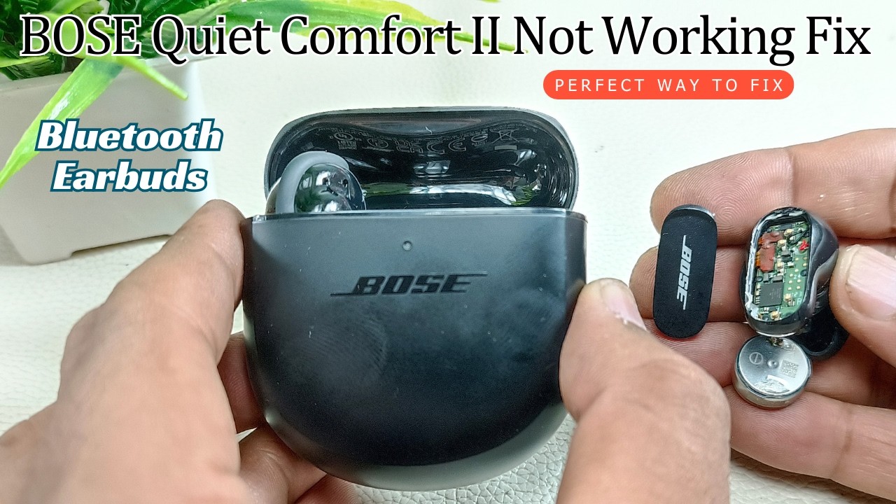 BOSE QC II Bluetooth Earbuds Perfectly Fixed it was completely not