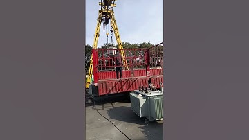 Loading oil immersed transformer#powertransformer #machine #powersupply #factory