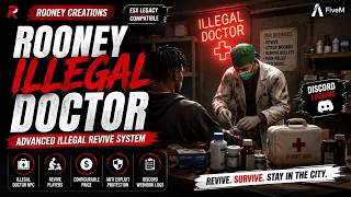 Rooney Illegal Doctor | Advanced Illegal Revive System | ESX | ox_lib | FiveM Script