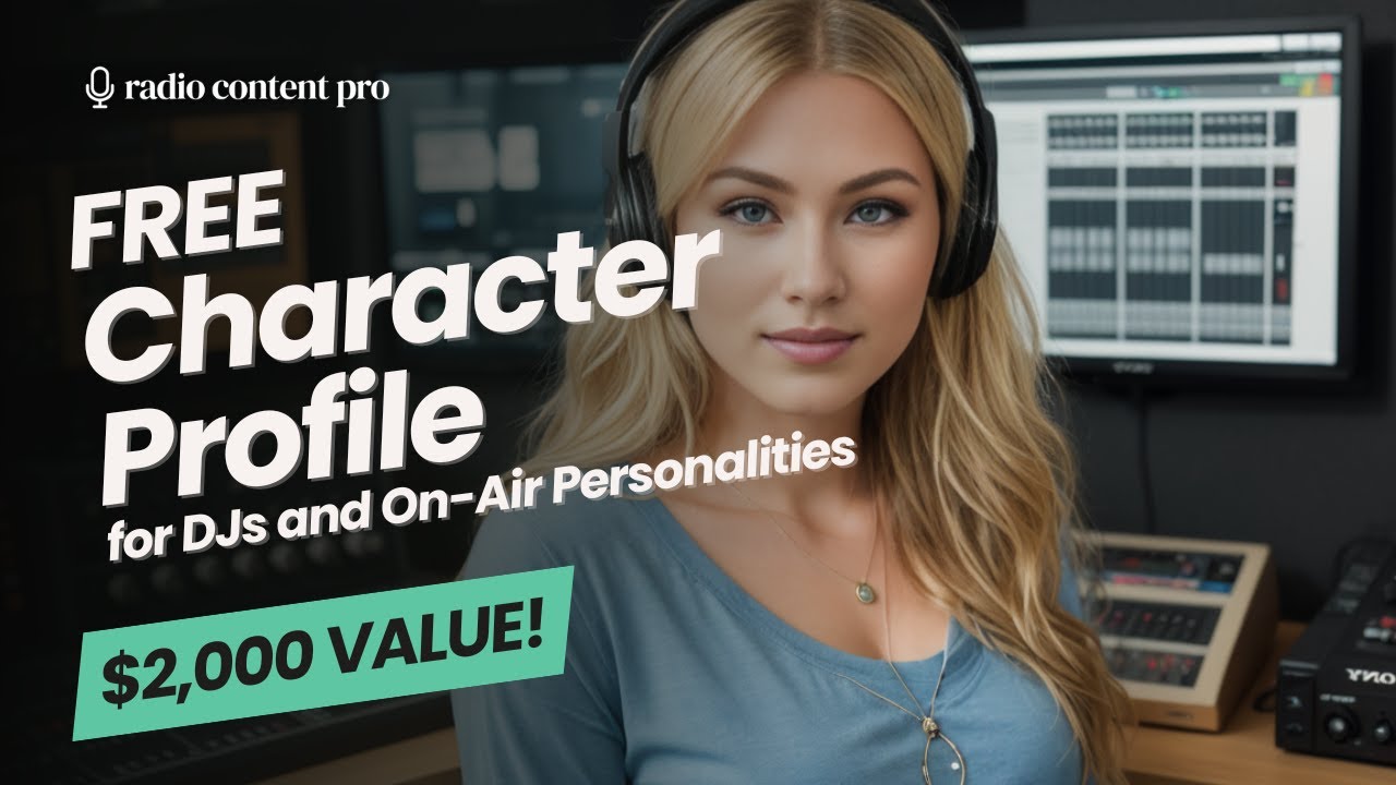 Character Profile for radio DJs and on air personalities