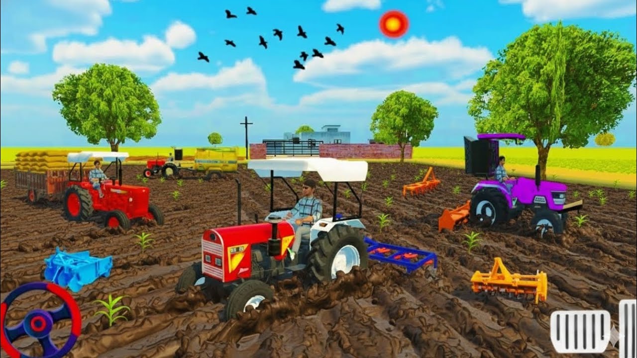 New tending tarector farming simulator game video #automobile #thargamer#games #mahaindrathar#gaming
