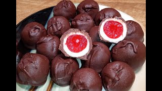 Chocolate Covered Cherries- Easy! Only 5 ingredients.