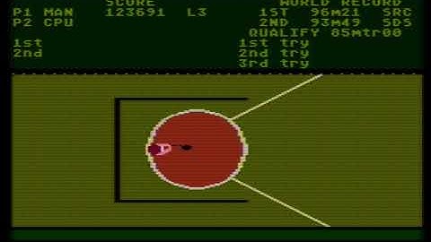 Track & Field (Hyper Olympic) 1984 Atari XL/XE Gameplay