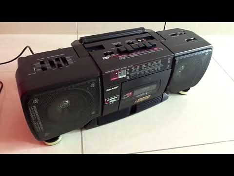 Sharp WQ-T237Z (BK) Twincam cassete radiograbador