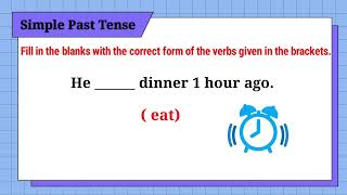 Simple Past Tense - English Grammar Quiz/Fill in the blanks