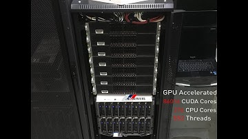 Render Farm 86016 CUDA Cores + 276 CPU Cores 552 Threads ! High Performance Computing HPC