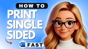 How to Print Single Sided in Microsoft Word - 2025