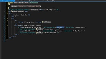 Consume Web API in ASP.Net Core MVC: Category By Id View 35/40