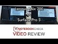 Miix 700 vs Surface Pro 3 load test. Video rendering.