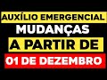 28/11 AUXÍLIO EMERGENCIAL: MUDANÇAS NO PAGAMENTO A PARTIE DE 01 DE DEZEMBRO | NOVO CALENDÁRIO...