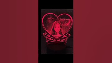 Đèn Led 3d Khắc Hình Ảnh Theo Yêu Cầu, Đèn Ngủ Led 3d, Đèn Led 16 Màu, Đèn Led Khắc Ảnh #denled3d