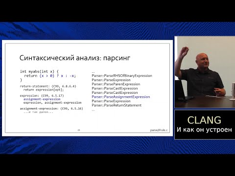 Clang internals (in Russian)