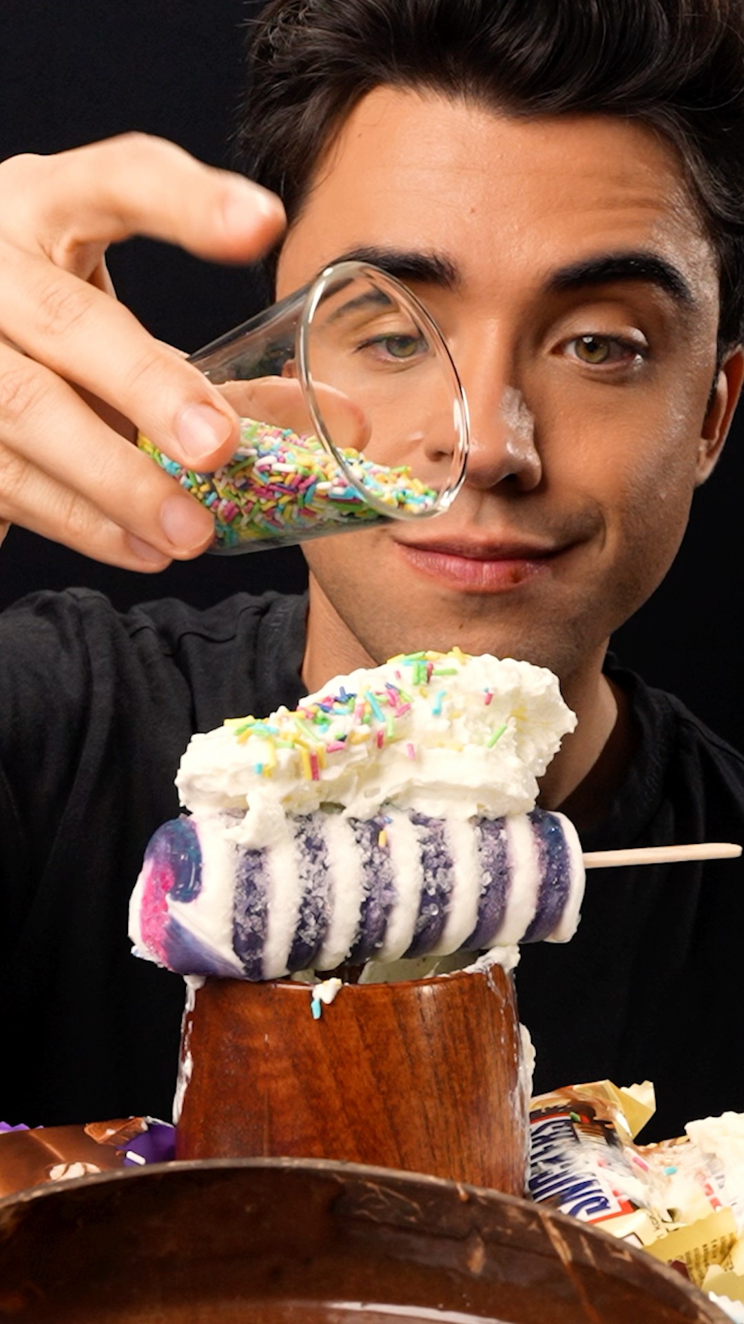 Candy Sprinkles Ice Cream \u0026 Nutella Chocolate ASMR !?