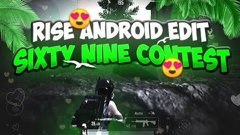 RISE PUBG EDIT ll SIXTY NINE CONTEST 🥰 #sixtyninecontest