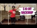DIY BACKDROP STAND | LESS THANK $10 UNDER 10 MINUTES | BUDGET FRIENDLY