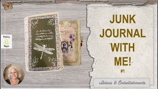 Making a Junk Journal Spread - Junk Journal with Me #1