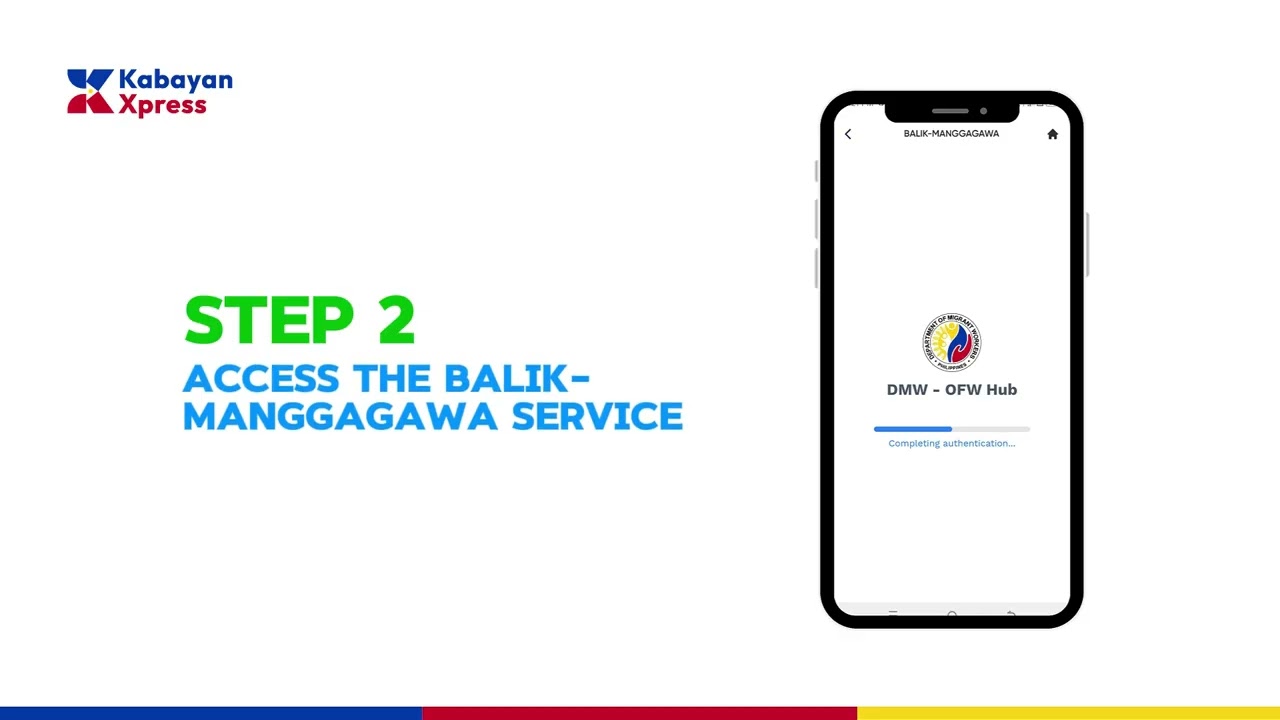 Balik Manggagawa Process Using eGovPH