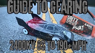 Gearing Guide , 2400kv 8s to 190+ mph w/ 6400mah Onyx batteries 