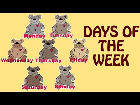 Learn Days Of The Week For Kids - Learn 7 Days Of The week | Preschool