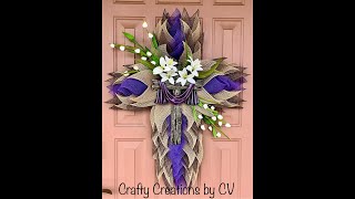 Cross Wreath Tutorial: Designed by Crafty Creations by CV