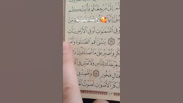 سوره لقمان راحه نفسيه والله 🥰🥰