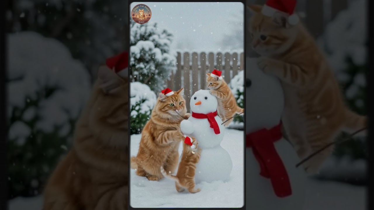 Ginger Cat and Kitten Daily Life