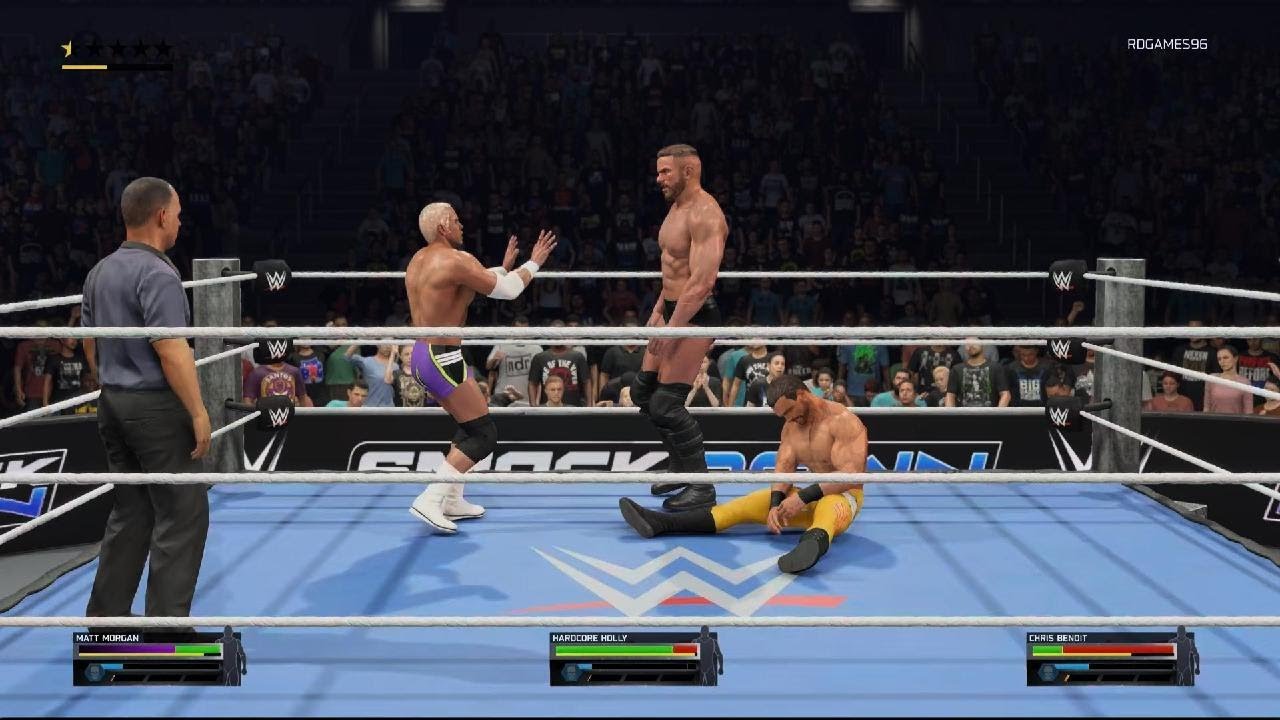 Hardcore Holly VS Chris Benoit VS Matt Morgan (WWE2K25 Week Thirty Three Universe Mode )