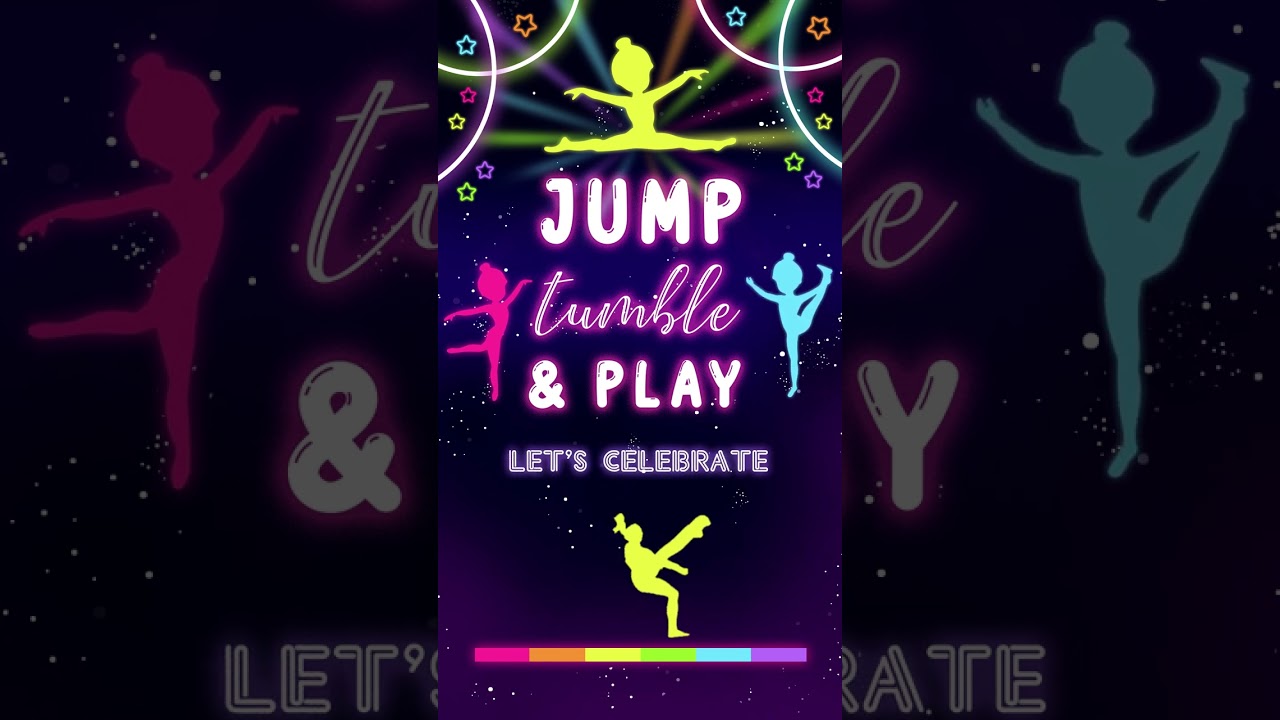 Gymnastics Birthday Invitation (With Photo)