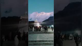 kedarnath evening view - snowfall #kedarnath#shorts🙏