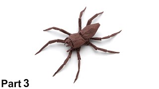 Origami Wolf Spider (Brian Chan) part 3