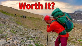 I Tried Backpacking with a 55lbs Pack...