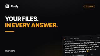 Pluely Knowledge Files: Résumé, Deck, Metrics, Offer — Invisible AI Answers From Your Documents