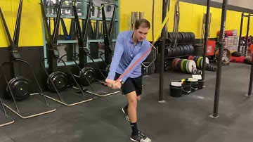 Split Stance Banded Chop