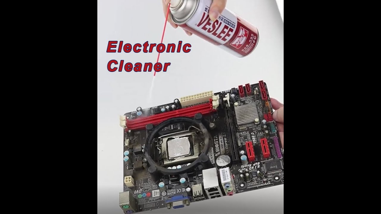 Veslee Electronic Cleaner--is okay to spray contact cleaner on PC parts.