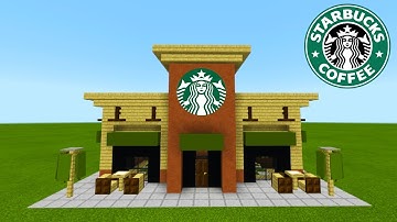 Minecraft Tutorial: How To Make A Starbucks "2019 City Tutorial"