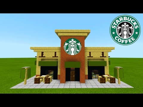 Minecraft Tutorial: How To Make A Starbucks "2019 City Tutorial"