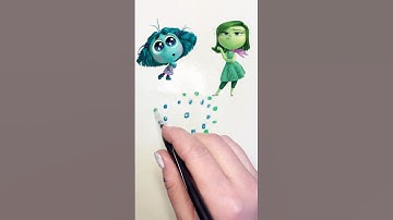 Guess the mixed colors of Inside out (part 21) #insideout2 #insideout #colormixing #satisfying