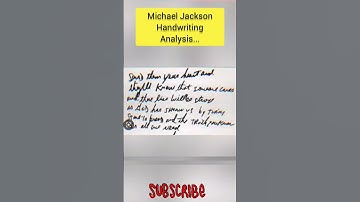 Michael Jackson Handwriting Analysis #graphology #personalitytraits #viral #michaeljackson #shorts