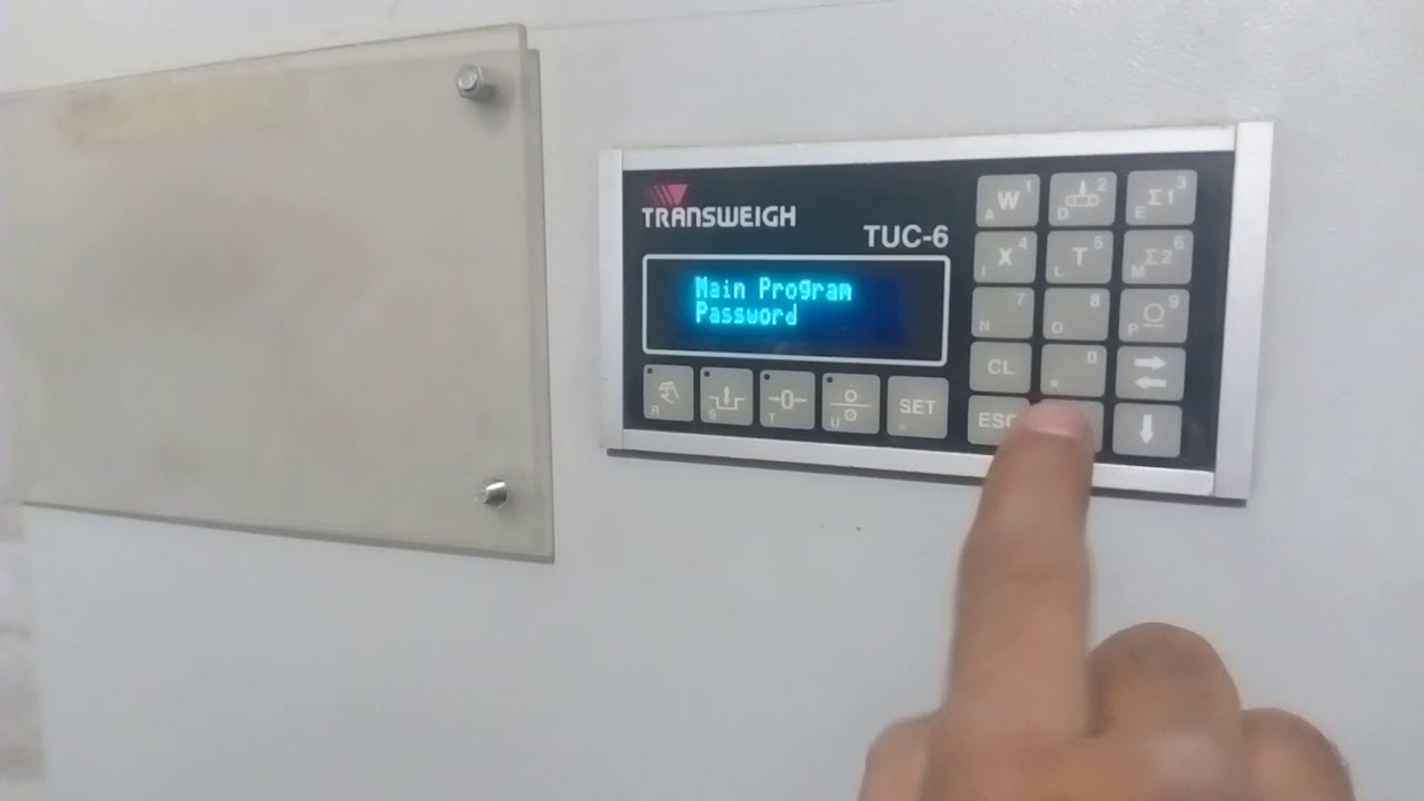 Transweigh Tuc 6 Controller Parameters Overview Youtube