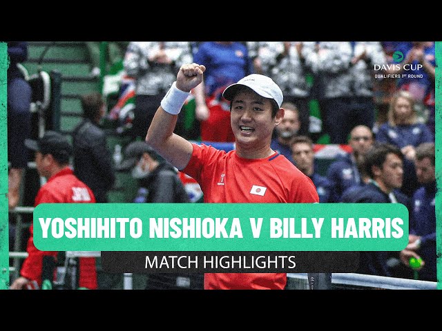 Yoshihito Nishioka v Billy Harris | Japan v Great Britain | 2025