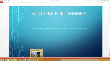 How To View Sitecore Package Installation History