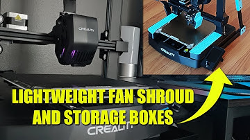 Creality Ender 3 V3 SE / KE - Upgrades - How to install Storage Boxes and Lightweight Fan Shroud?