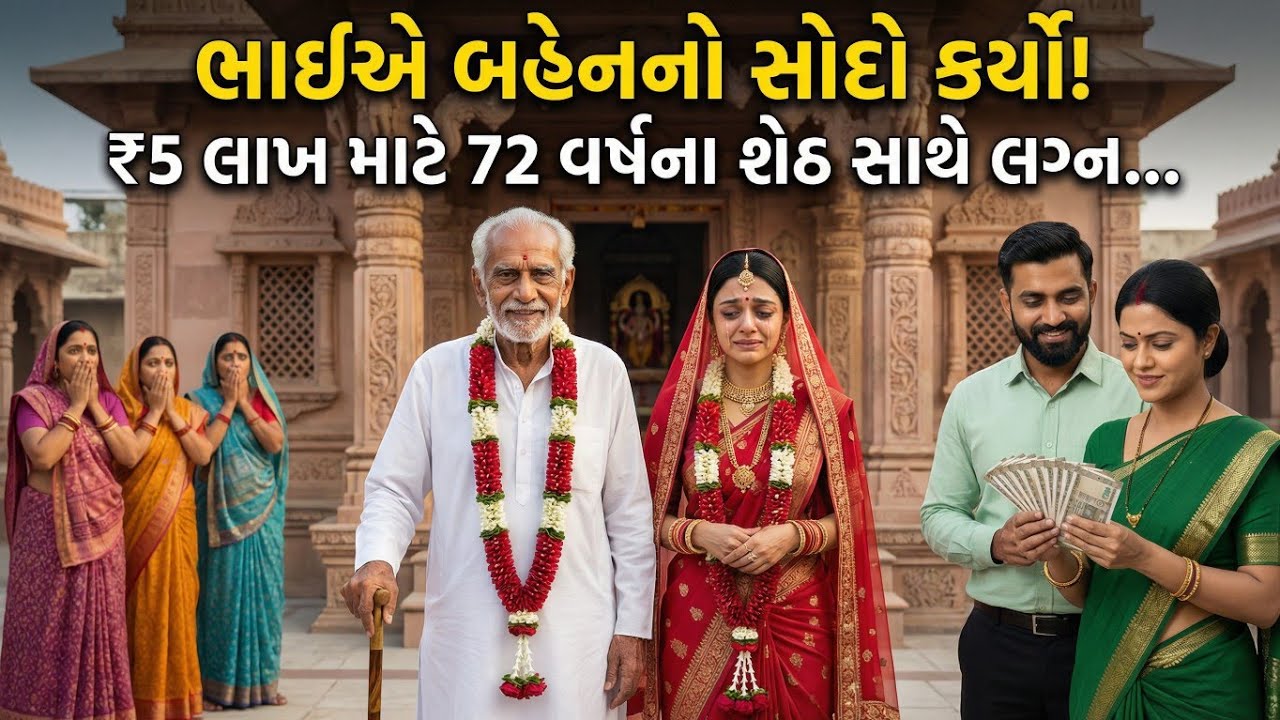 પૈસાના લાલચે ભાઈએ બહેનને વૃદ્ધ શેઠને સોંપી દીધી… પણ પછી જે થયું એ સાંભળીને આખું શહેર હચમચી ગયું😭