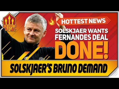 Solskjaer Demands Bruno Fernandes Transfer! Man Utd Transfer News mufc news